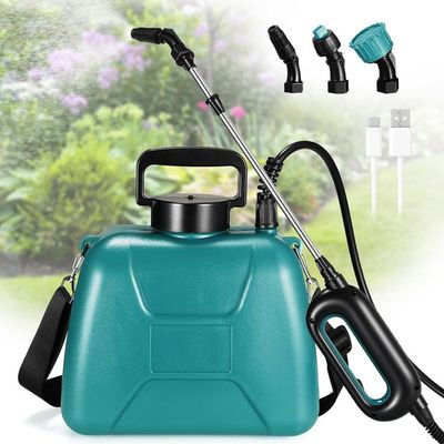 电动园艺喷雾器 8L · 7.4V/2000mAh · 3 喷嘴 · 伸缩枪