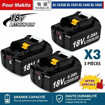 Makita BL1860 兼容 18V 6.0Ah 锂电（SKU A）