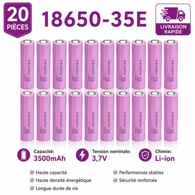 INR18650-35E 3500mAh 3.7V 锂电 · 20 节