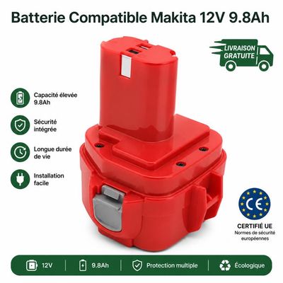 Makita 兼容 12V 9.8Ah 电池