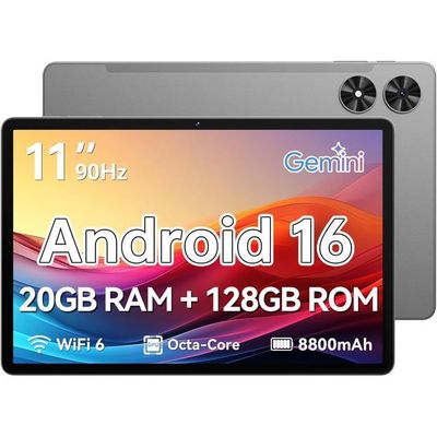 SVITOO Android 16 平板 11 英寸 · 20+128GB · 八核 · 8800mAh · T7250 · Gemini AI