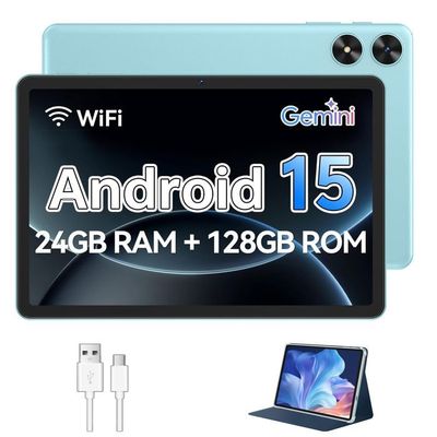Android 15 平板 10 英寸 · 24+128GB · 八核 · 2MP+8MP · 6000mAh · Gemini AI