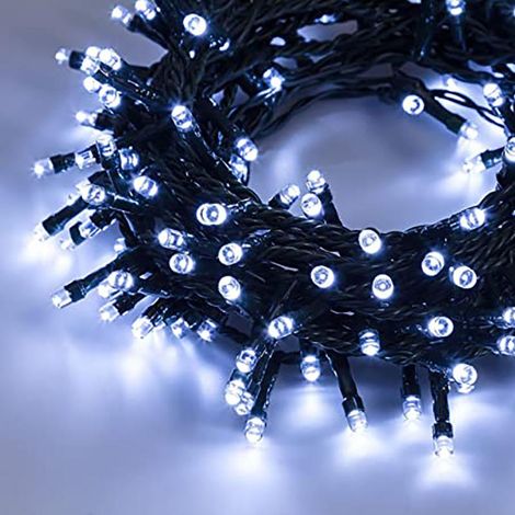 Silamp LED 灯串 220V 18 m 180 灯珠 IP44 · 8 模式 · 冷白