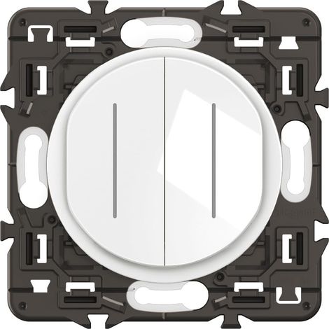 双联指示灯双控开关 10A · 白色（ID 250293837）